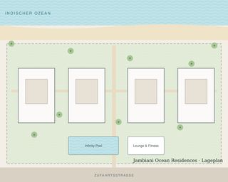 Lageplan Jambiani Ocean Residences · Lageplan
