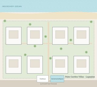 Lageplan Palm Garden Villas · Lageplan